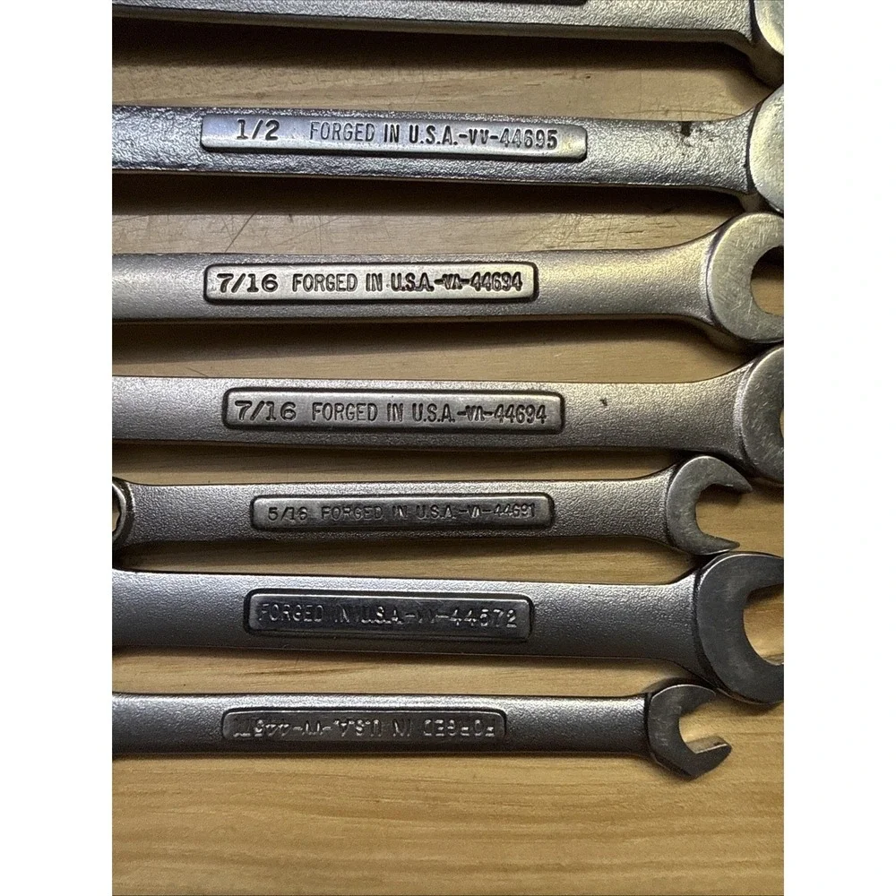 Lot of 11 Craftsman SAE Wrenches Not A Set Used V Series